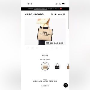 Marc Jacob’s jacquard tote-Large